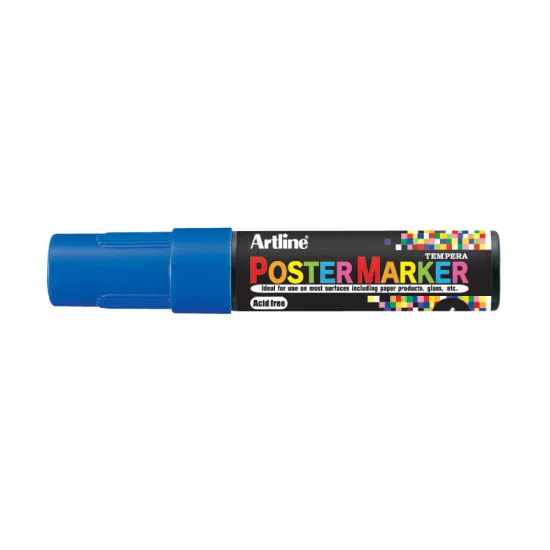 Poster Marker, EPP-6, Bullet Style 6.0 mm, Blue, Unit