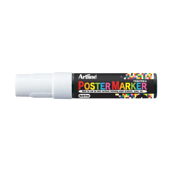 Poster Marker, EPP-6, Bullet Style 6.0 mm, White, Unit