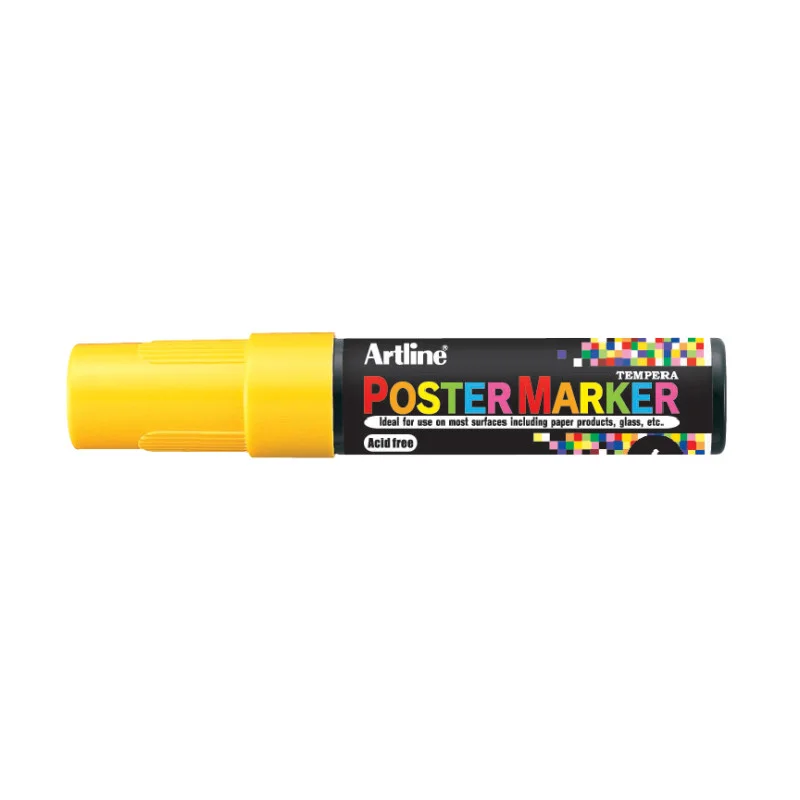 Poster Marker, EPP-6, Bullet Style 6.0 mm, Yellow, Unit