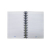 Hardcover Double Spiral Notebook, A5 Size (5.75" x 8.75"), 5 Subjects, 150 sheets (300 pages), Ruled Pages, Assorted Basic Colors