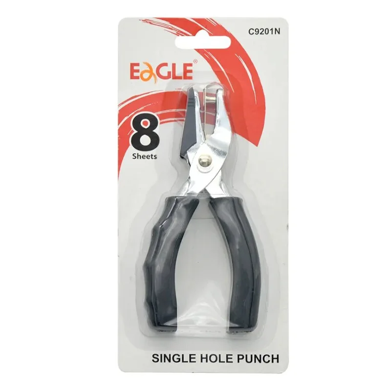 One Hole, Metal Punch, 8 sheets, Blister x 1 Unit