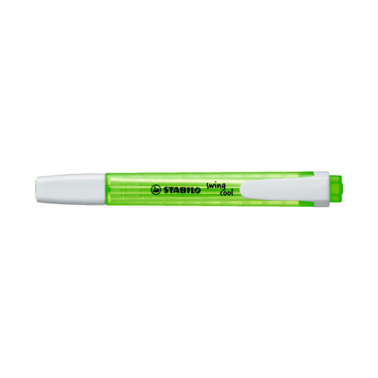 Highlighter, Swing Cool, Chisel Tip 1.0-4.0 mm, Fluo Colors, Green, Unit