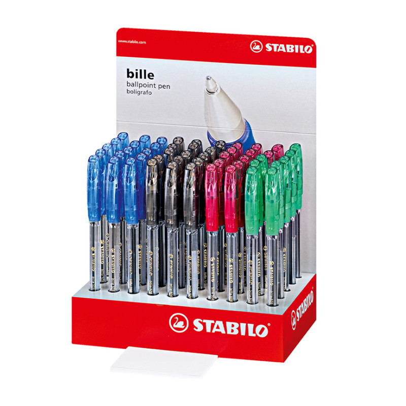 Ballpoint Pen, Bille 508, Medium Tip 0.45 mm, Display x 50 Unds, 4 Assorted Colors