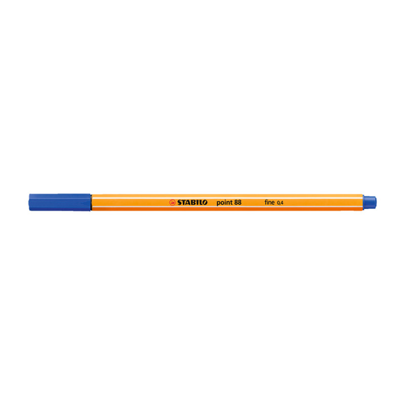 Fineliner, Point 88, Fine Tip 0.4 mm, Blue, Unit