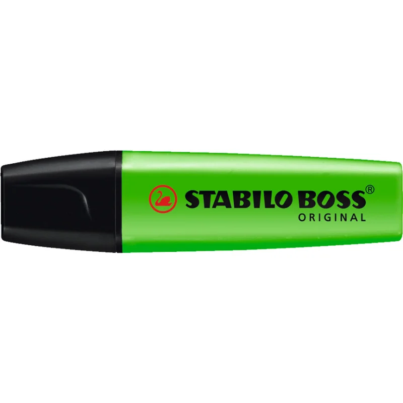 Highlighter, Boss, Chisel Tip 2.0-5.0 mm, Fluo Colors, Green, Unit