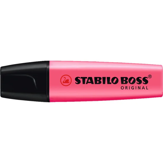 Highlighter, Boss, Chisel Tip 2.0-5.0 mm, Fluo Colors, Pink, Unit