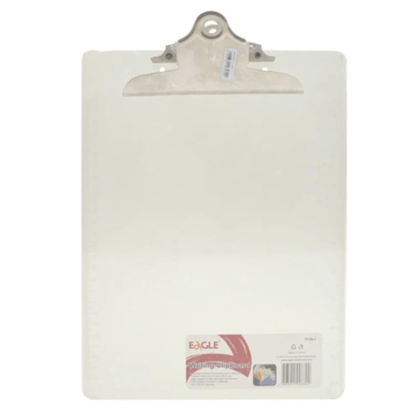 Letter Size Plastic Butterfly Clip, Clipboard, 9" x 12 1/2", (4 Assorted Colors). Unit