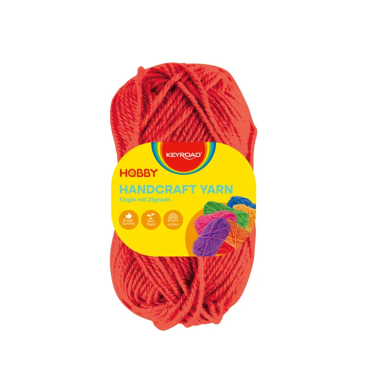 Handcraft yarn, 25grams, red