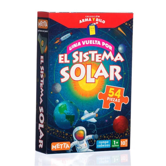 Rompecabezas Reversible, Sistema Solar, 54 piezas, (+10 años), Unidad