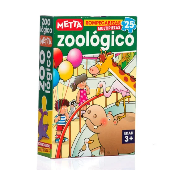 Rompecabezas, Zoológico, 25 piezas, (+3 años), 1 Und.