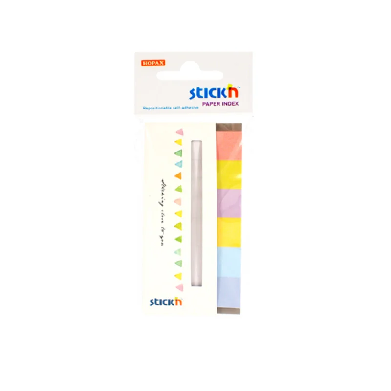 Paper Index, (45 mm x 15 mm), 30 Strips x Color, Pack x 6 Colors, Candy. 