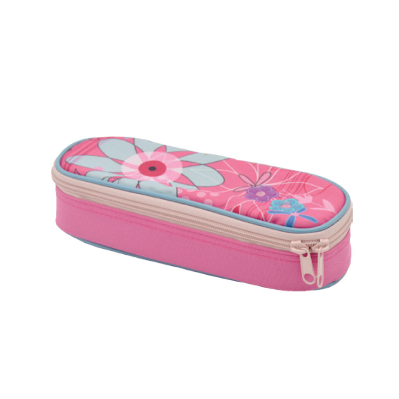 Pencil Pouch,  Mod. Blossom. 1 Zipper. Unit