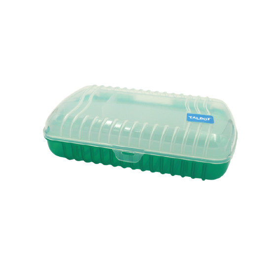 Plastic (PP) Pencil Case with Internal Tray, (2 1/4" H x 9" W x 5 1/2" L), Unit.