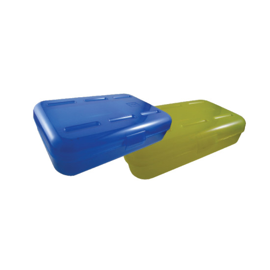 Plastic (PP) Pencil Case XL, (2 1/4" H x 9" W x 5 1/2" L), Unit.