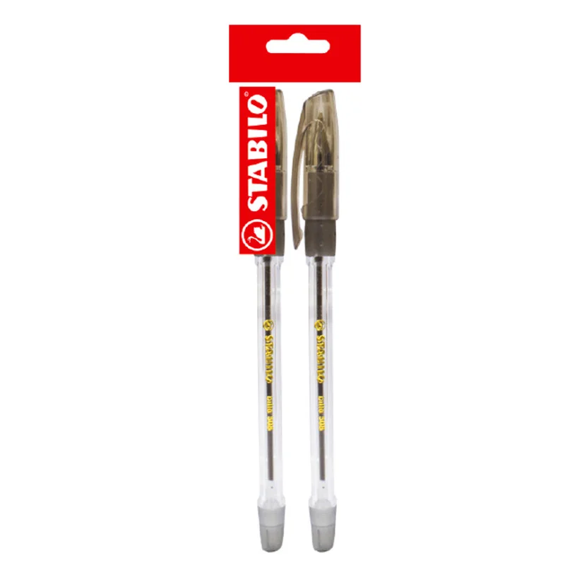 Ballpoint Pen, Bille 508, Medium Tip 0.45 mm, Negro, Pack x 2 Units.