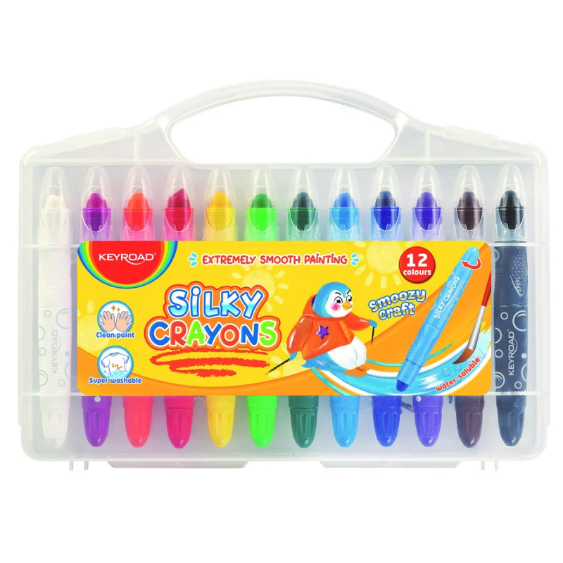 Crayones Soft, Silky Crayons, Estuche x 12 Colores