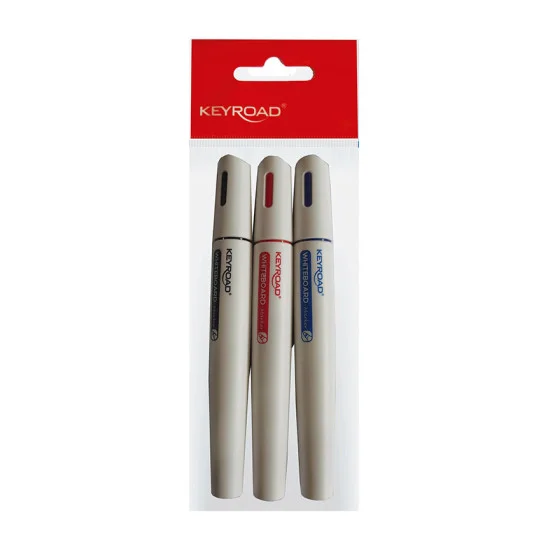 Whiteboard Marker, 2.0-5.0mm, Wallet x 4