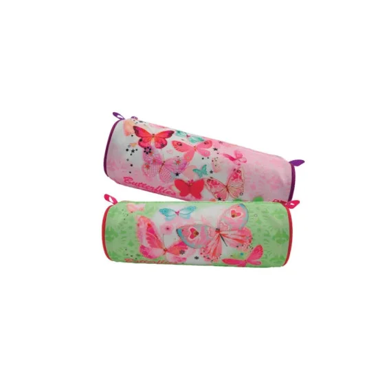 Pencil Pouch,  Mod. Butterflies, 1 Zipper. 2 Assorted Colors. Unit